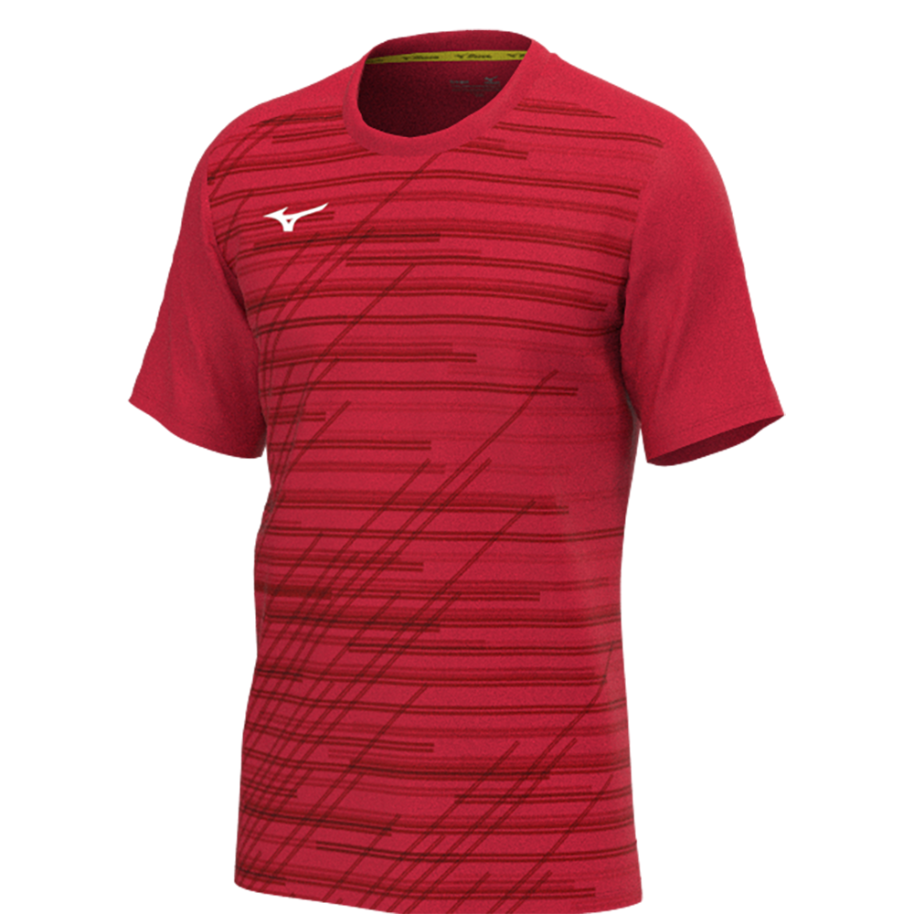Mizuno Chiba T-shirt Men training Red